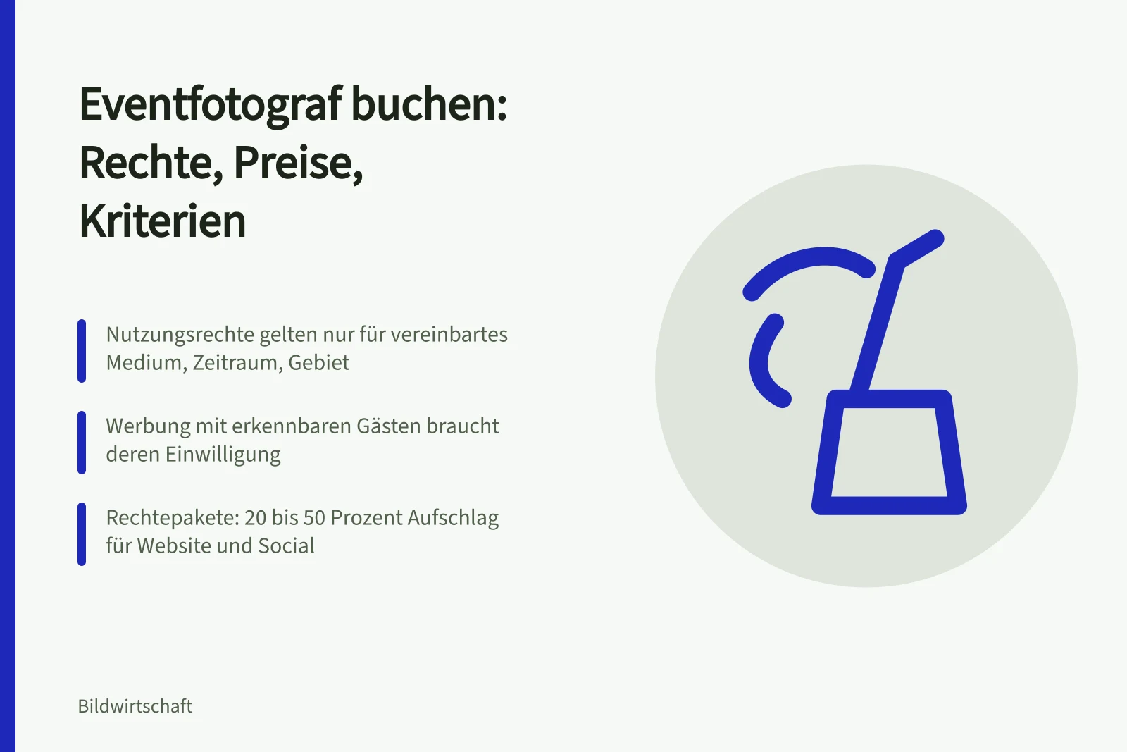 Karte zu Rechteklärung und Zusammenarbeit bei Eventfotografen für Firmenfeiern